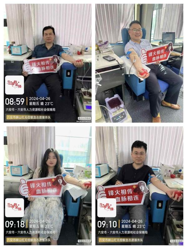 爱心传承 血脉相连-市医保局组织党员干部无偿献血